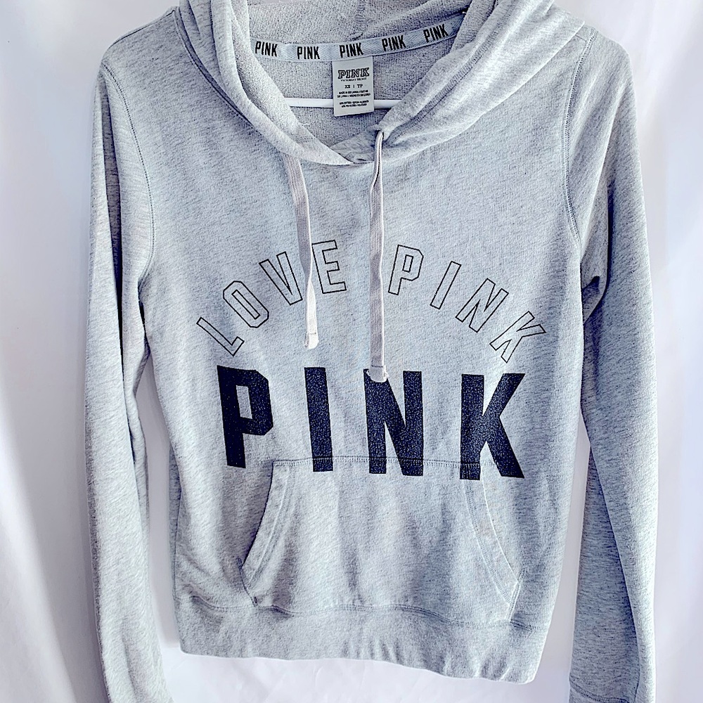 PINK Victoria’s Secret | Grey Love Pink Hoodie💕
